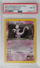 V1710: 2000: Rocket's Mewtwo: 14/132: 1ST Edition: Gym Challenge: PSA: 8: NM-MT: 102261303